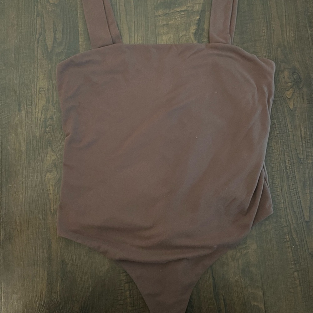 Nuuds tank bodysuit XL, Coffee